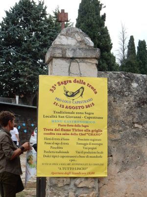 La Sagra della Trota, a Capestrano