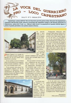 Anno VI n 5 - Febbraio 2016