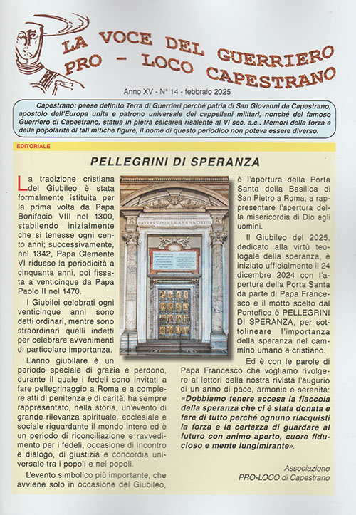 Anno XV n 14 - Febbraio 2025